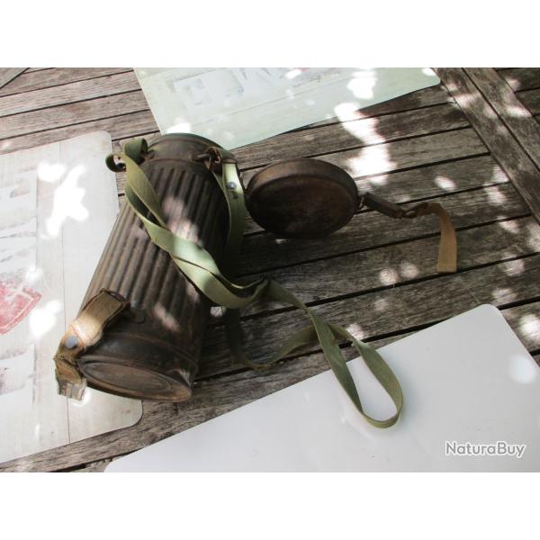 boitier masque a gaz ww2 complet