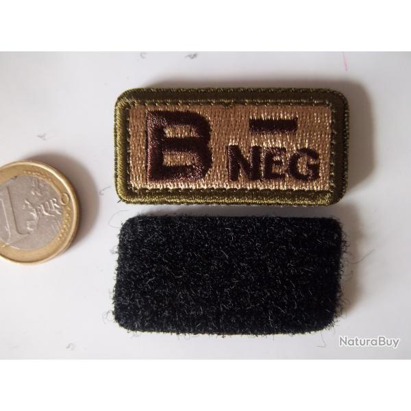 �cusson militaire groupe sanguin B n�gatif