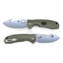 Couteau Honey-Badger Hook Large Vert