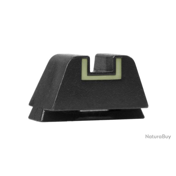 HAUSSE GLOCK ACIER 11.1MM GMS* LUMINESCENTE REHAUSSEE