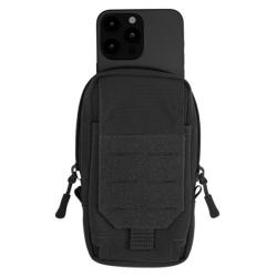 Poche t&eacute;l&eacute;phone MOLLE coyote ou noire Noir