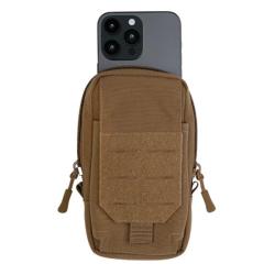 Poche t&eacute;l&eacute;phone MOLLE coyote ou noire Coyote