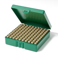 Bo&icirc;te de Rangement 100 Munitions 9mm Verte