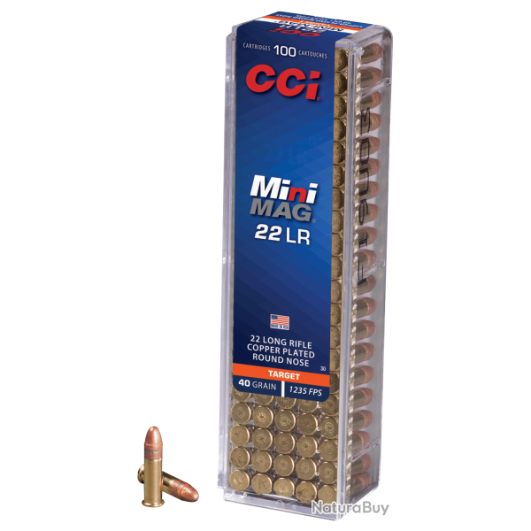 CCI C/22LR Mini Mag 40 Grains - Boite de 100