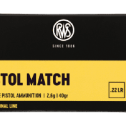 Cartouches RWS 22 LR PISTOL MATCH 10 boites ( 500 munitions )