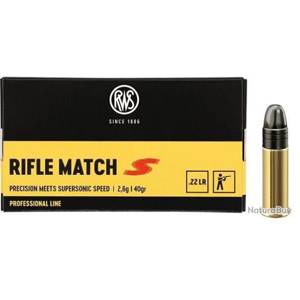 RWS Rifle Match Supersonic cal.22lr Professionnal Line /50