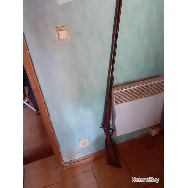 fusil � percussion   poudre noire, cal 20, juxtapos� TBE