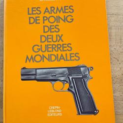 Les armes de poing des deux guerres mondiales