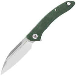 Couteau pliant Trivisa Cuckoo-GM Black 14C28N Green Micarta