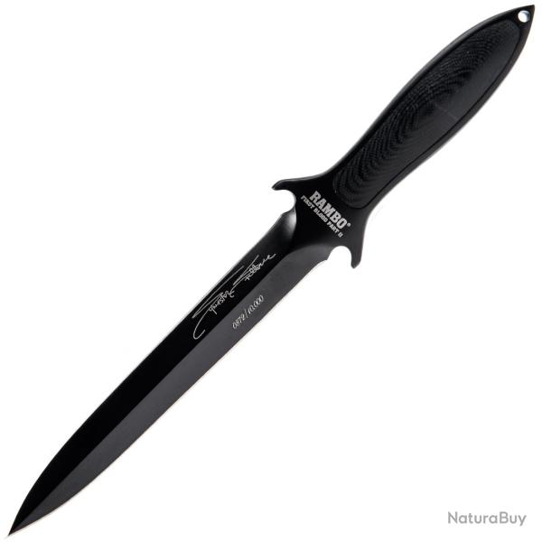 Couteau Fixe Rambo First Blood Part II Boot Knife Signature Edition Licence officielle