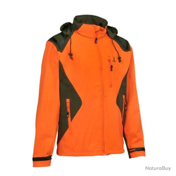 Veste de chasse Softshell Percussion - Orange / XL
