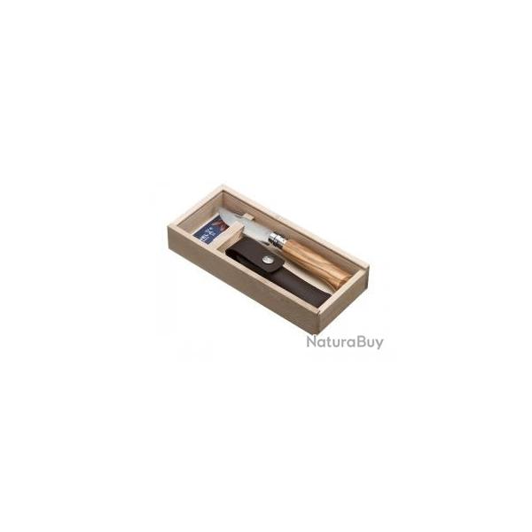 Couteau pliant OPINEL plumier n�08 olivier avec �tui