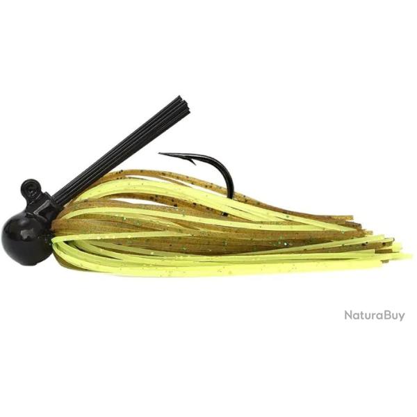XORUS ULTI RUBBER JIG 8GR 2/0 - CHARTREUSE PUMPKIN