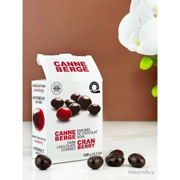 CANNEBERGE CHOCOLAT NOIR 120grs