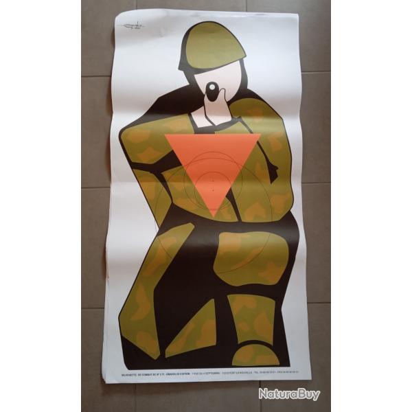 Lot de 12 cibles dites de combat