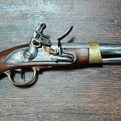 Pistolet cavalerie ou d'ar&ccedil;on &agrave; silex - an 9 / an 13 - St Etienne 1810 - Empire Napol&eacute;on - TBE