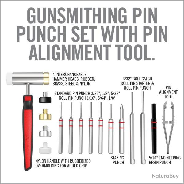 REAL AVID SET MASSETTE ET CHASSE GOUPILLE AR15