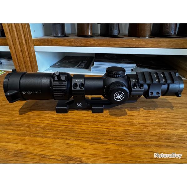 Lunette vortex strike eagle 1-8x24 avec montage