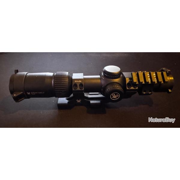 Lunette vortex strike eagle 1-8x24 avec montage