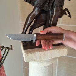 Couteau de chasse artisanal Damas