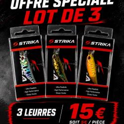Leurres truite/perche 5cm 5g Strika neufs (diff&eacute;rents coloris disponibles)