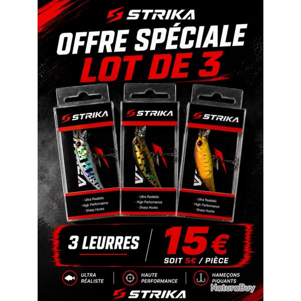 Leurres truite/perche 5cm 5g Strika neufs (diff�rents coloris disponibles)