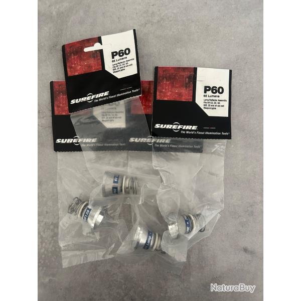Ampoule surefire P60 lot de 4