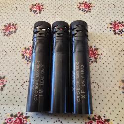 Lot de 3 Chokes GEMINI pour canon crio Bore Uniquement .cal/12  1x 3/4 1x full 1x extra full