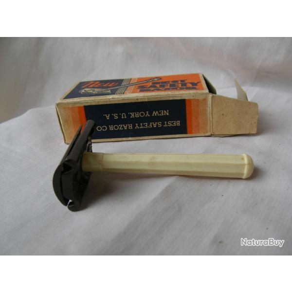 WW2 US RASOIR AM�RICAIN MILITAIRE " NEW BEST SAFETY RAZOR " NEUF DANS SA BO�TE ( 39-45)