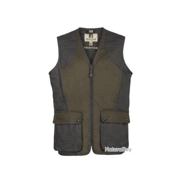Gilet de chasse sans tubes Tradition broderie Percussion-5XL