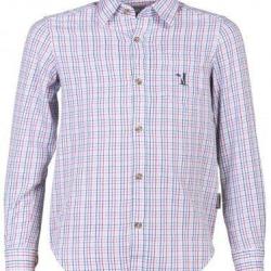 Chemise enfant &agrave; petits carreaux rouge PERCUSSION-4 ans