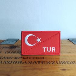 Patch brod&eacute; &eacute;cusson drapeau Turquie