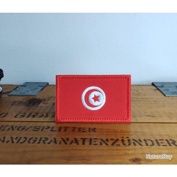 Patch brod� �cusson drapeau Tunisie