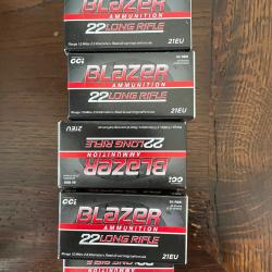 9 Bo&icirc;tes de 50 cartouches Blazer .22 Long Rifle (LR) - 40 Grains