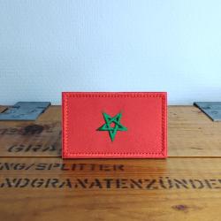 Patch brod&eacute; &eacute;cusson drapeau Maroc