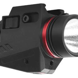 Lampe Laser LED 150 Lumens 2 en 1 longue port&eacute;e noire Aegon
