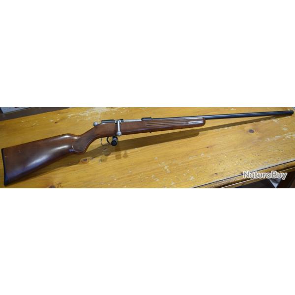 carabine a verrou monocoup manuarm, 14mm, crosse bois, super etat