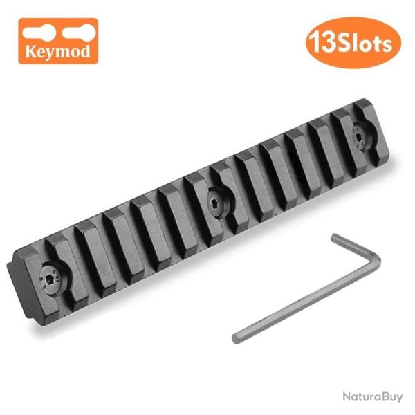 Rail Picatinny 20mm 13Slots Keymod Montage Optique Accessoire Airsoft