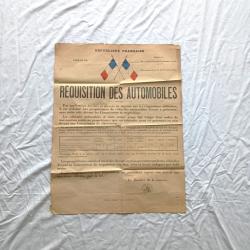 Affiche - FR488781a R&eacute;quisition des automobiles