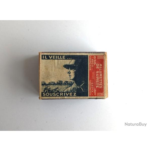 Divers - FR459320a Boite d'allumettes "il veille souscrivez"