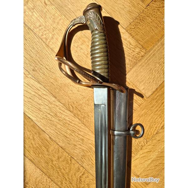 SABRE 1854-82 D'OFFICIER DE DRAGON / CUIRASSIER Troisi�me R�publique.