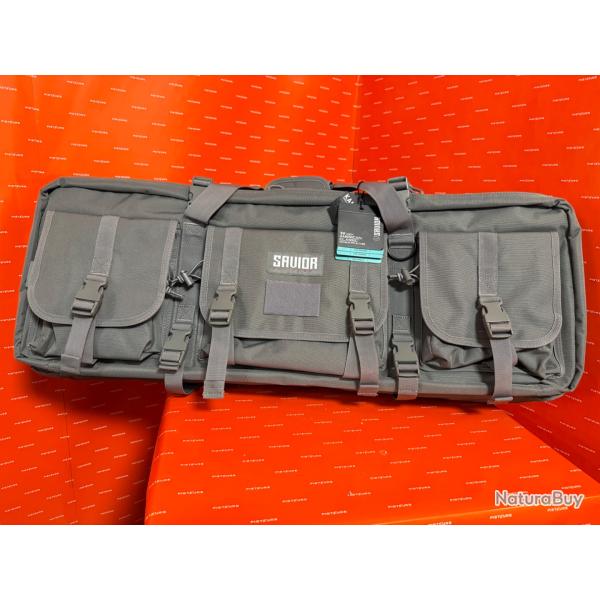Housse de transport SAVIOR american CLASSIC DOUBLE RIFLE 32 grise