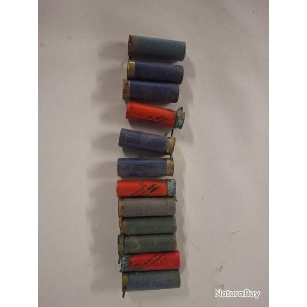 12 cartouches � broche cal 12 et 16