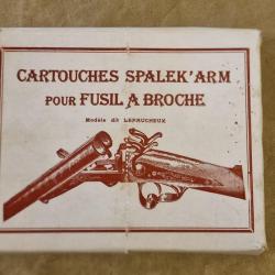 Cartouches &agrave; broche SPALEK'ARM cal.12 plomb N&deg;6