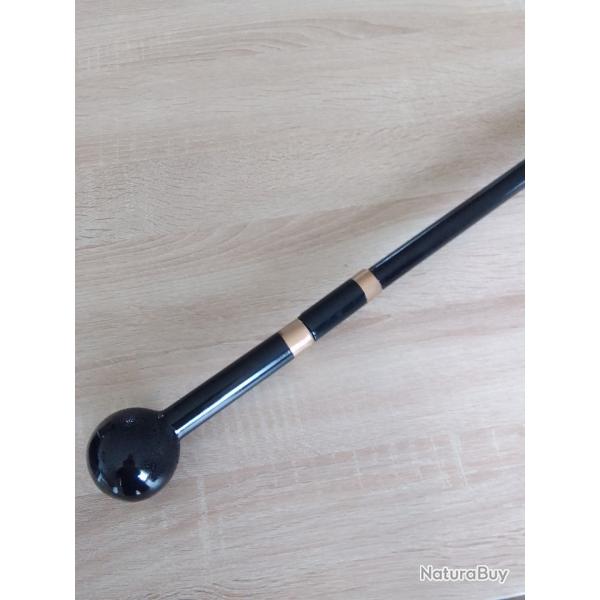 Superbe canne epee style ancienne boule en resine