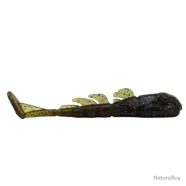 Leurre Souple X-Zone Stealth Invader 7,5cm 7,5cm 4,2g Par 6 green pumpkin black flakes