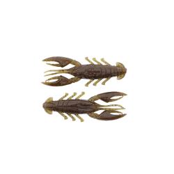 Leurre Souple X-Zone Scented Stealth Craw 6,5cm 6,5cm 4g Par 6 green pumpkin black flakes