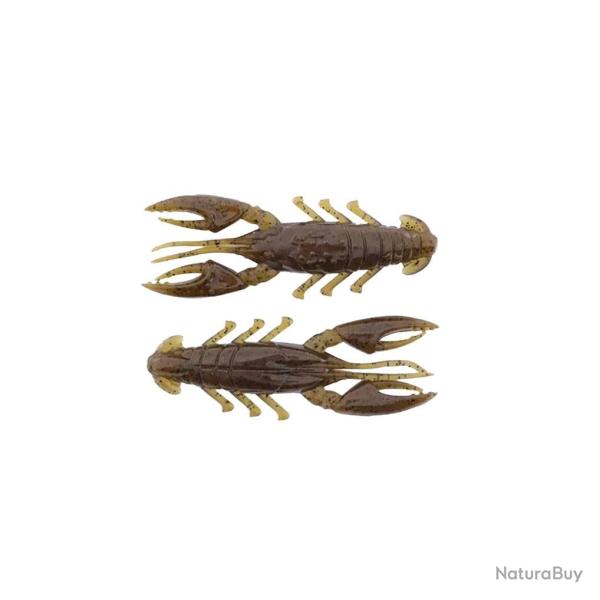 Leurre Souple X-Zone Scented Stealth Craw 6,5cm 6,5cm 4g Par 6 green pumpkin black flakes