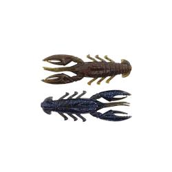 Leurre Souple X-Zone Scented Stealth Craw 6,5cm 6,5cm 4g Par 6 black blue flakes/green pumpkin lamin