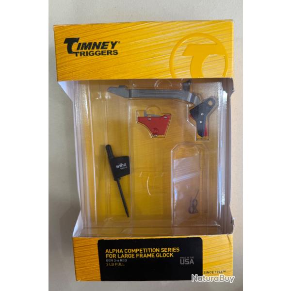 DETENTE TIMNEY ALPHA COMPETITION TRIGGER GLOCK GEN3-4 G20/21/29/30/40/41 3LBS LARGE FRAME